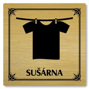 Sušárna, 118x118mm, zlatá, Nebraska